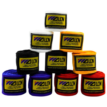 2PCS 1.5/2/3/5M Cotton Boxing Bandage Sports Strap Sanda Kick Boxing MMA Hand Gloves Protector Belt Boxing Sports Wraps Bandage